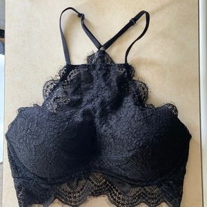 Black lace Victoria’s Secret Pink bralette